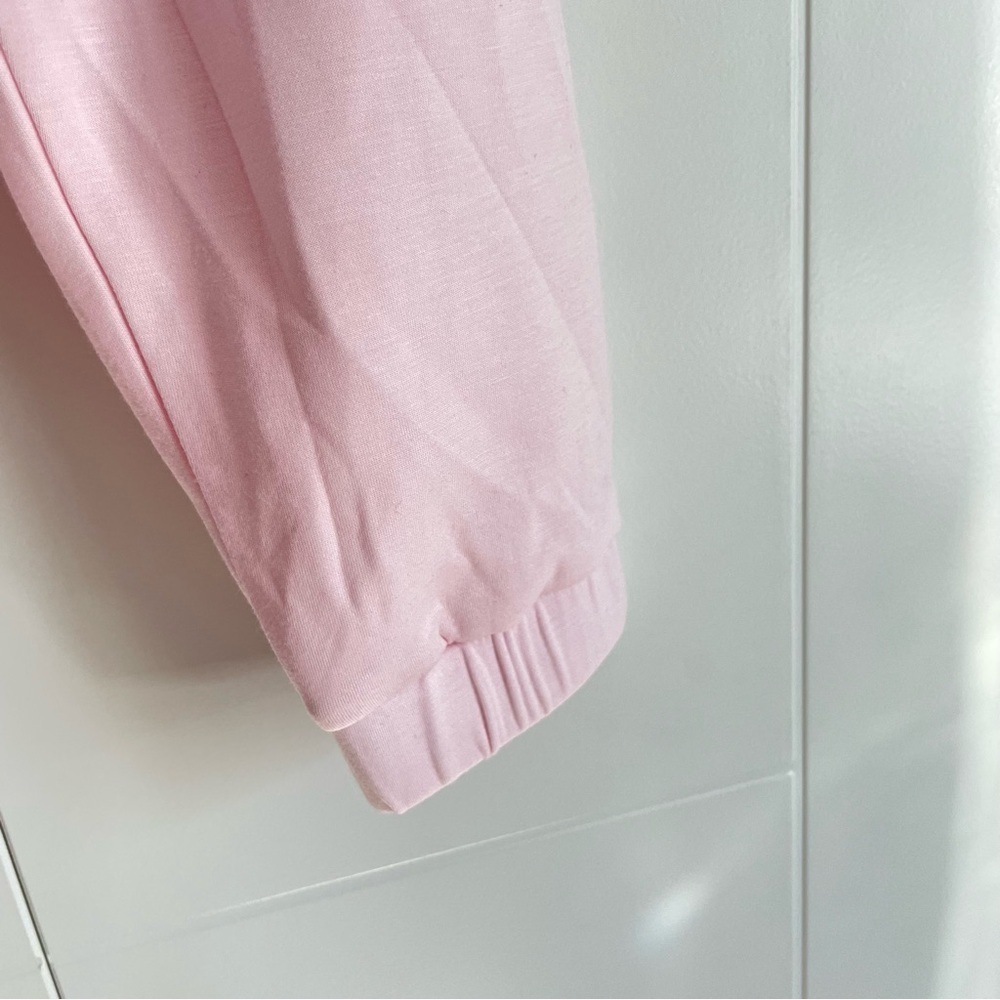 3/$45 Baby Pink Half Zip Hoodie Sweatshirt - Picture 3 of 7